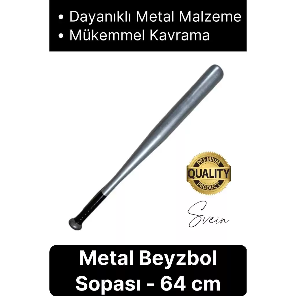 Özel Üretim %100 Metal Alaşım Orijinal 25 inç 64cm Metal Beyzbol Sopası Mükemmel Kavrayış Kırılmaz