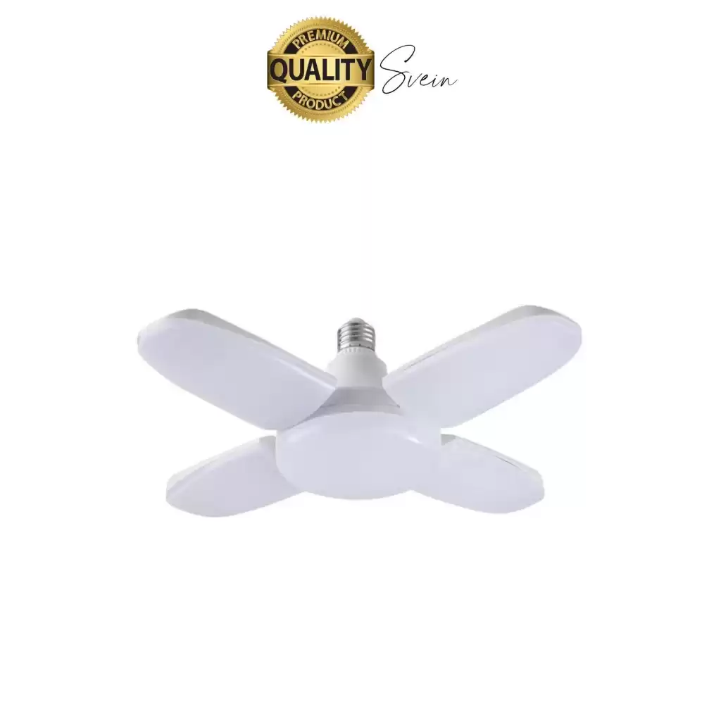 Özel Tasarım 4 Kollu Kanatlı Katlanabilir Yüksek Lümenli Tasarruflu Pervane Led Lamba Ampul Işık