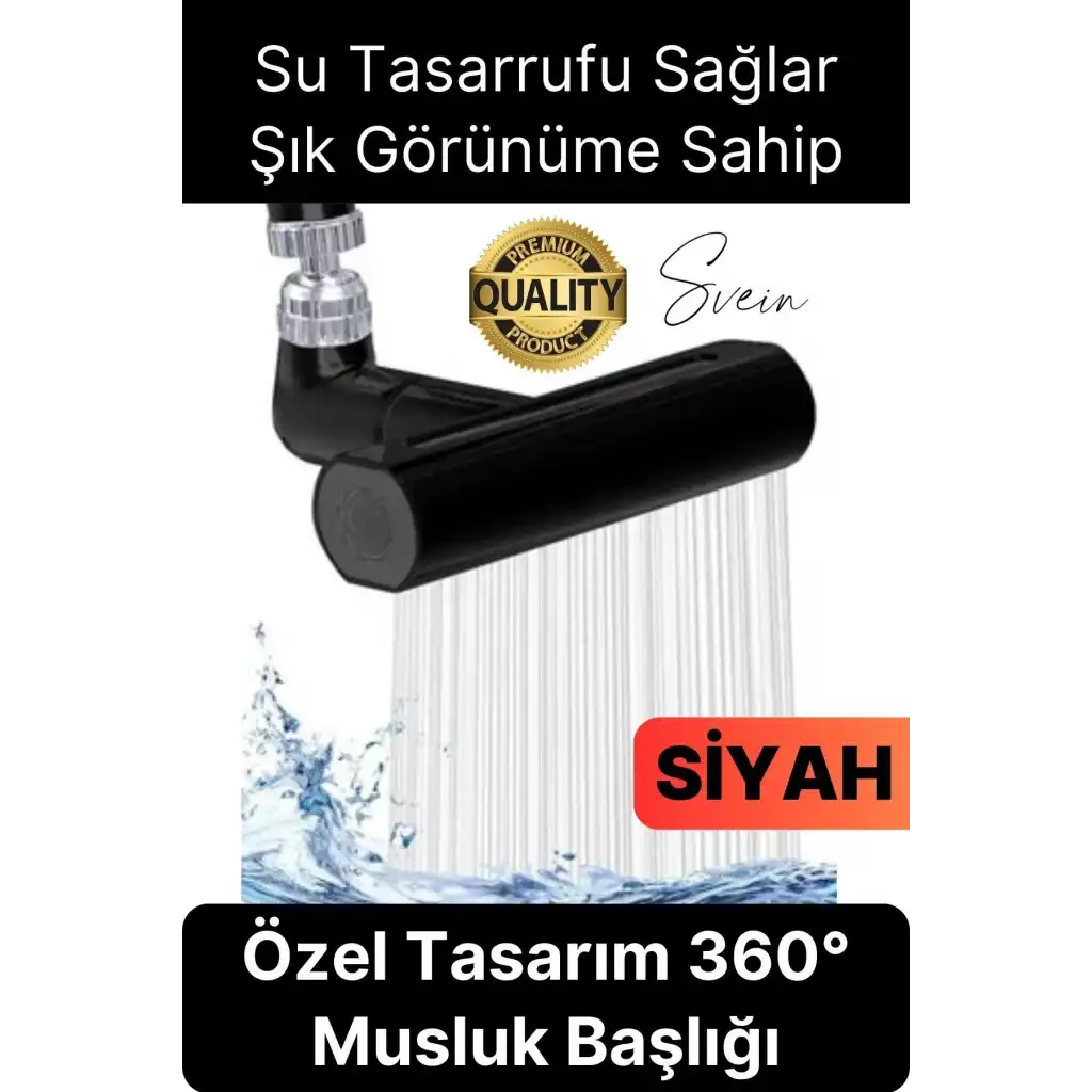 Özel Tasarım Dekoratif Mutfak Su Tasarruflu Krom Çelik 360 Derece Dönen Musluk Çok Fonksiyonlu