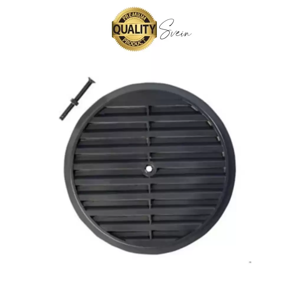Aç Kapa Yalıtımlı Havalandırma Ayarlı 18cm Siyah Kapak Cam Menfezi Doğalgaz Boşluk Aparatı Başlık