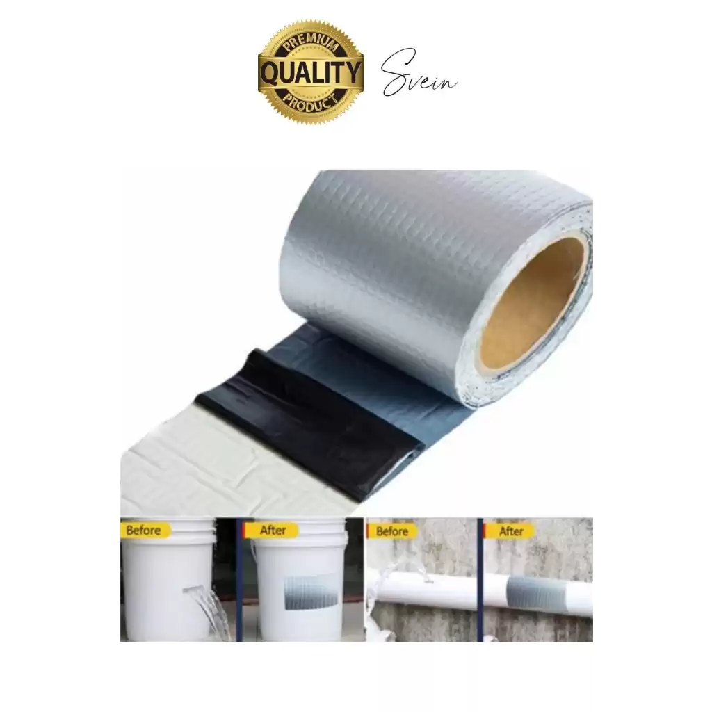 72 mm x 2 mt Su Geçirmez Sızdırmaz Çatı Boru Dayanıklı Çamur Sakız Bant Alüminyum Tamir Bandı