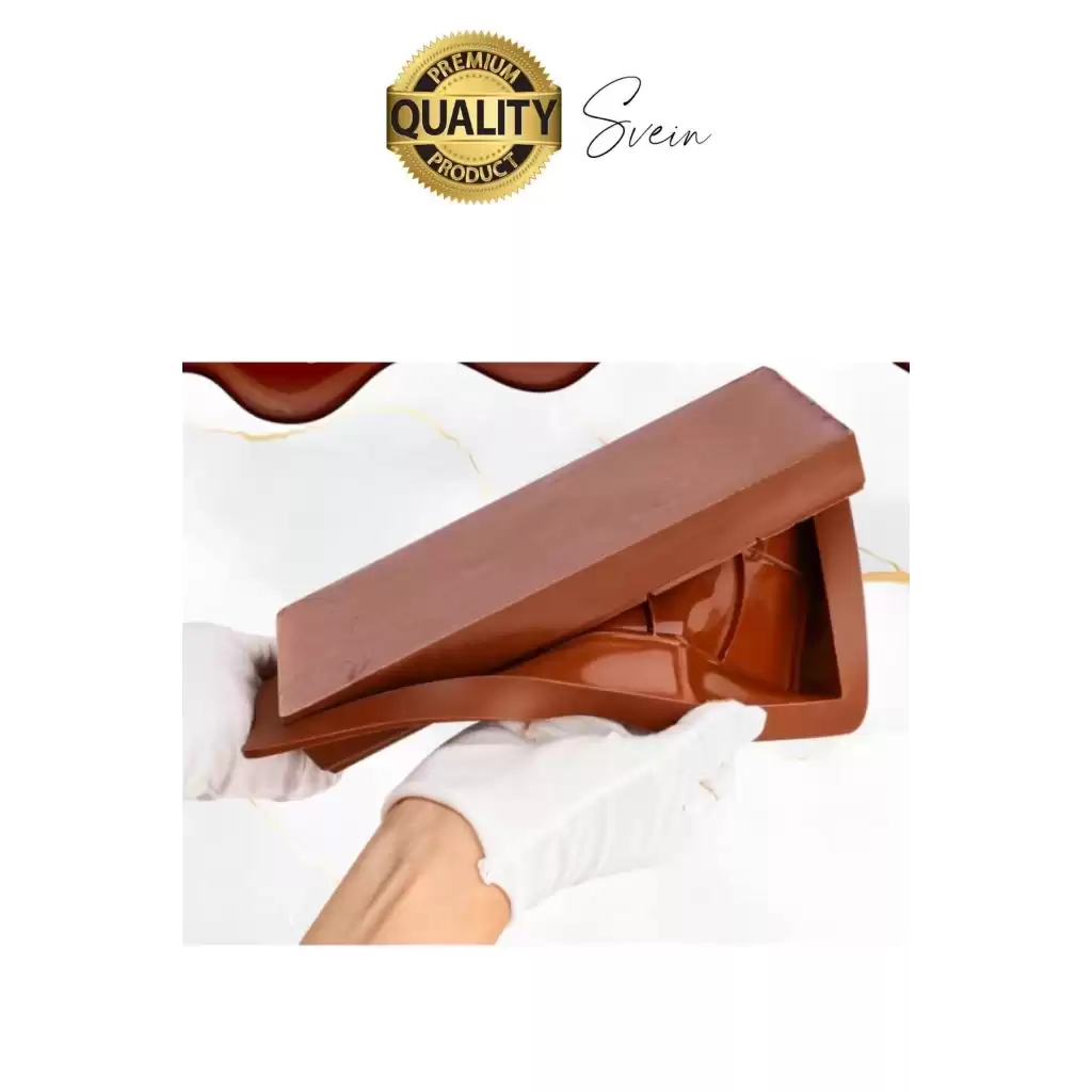 10 Bölmeli Dubai Çikolatası Kalıbı Silikon Bpa Free Kek Yapma Yıkanabilir Isıya Dayanıklı Esnek