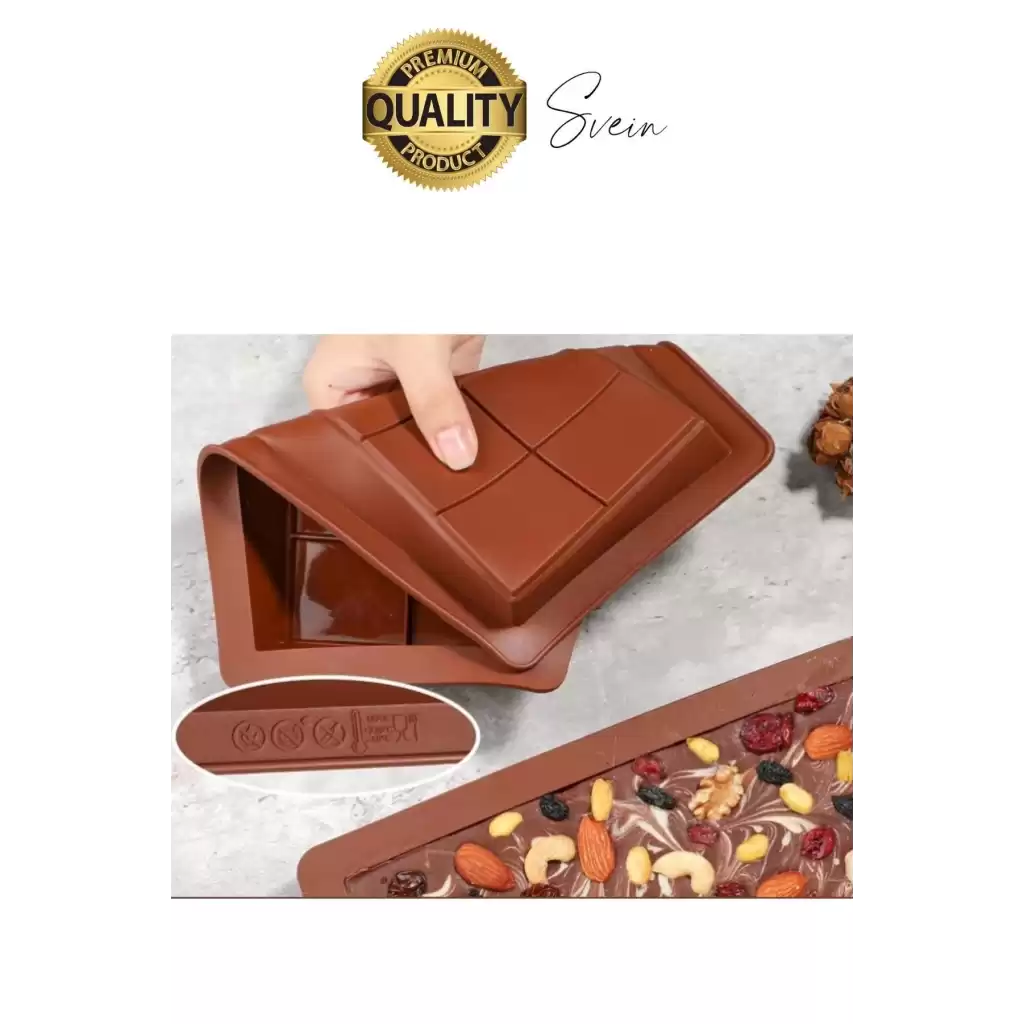 10 Bölmeli Dubai Çikolatası Kalıbı Silikon Bpa Free Kek Yapma Yıkanabilir Isıya Dayanıklı Esnek