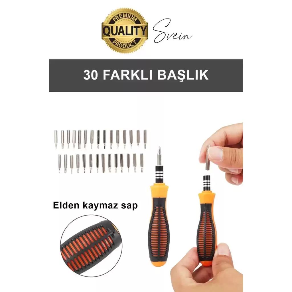 Premium 31 Parça Yumurta Tornavida Bits Uç Seti Telefon Tamir Saat Elektronik Farklı Metal Başlık