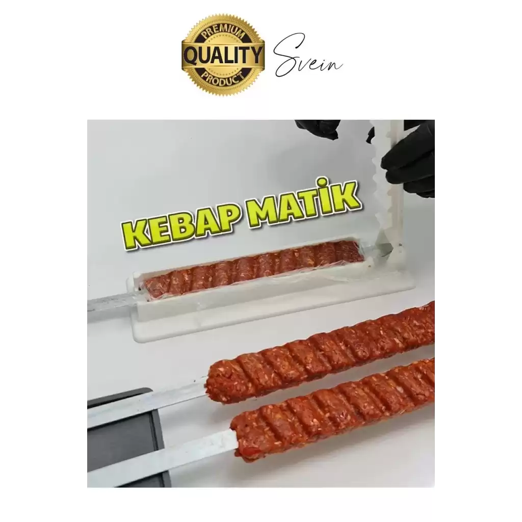 Pratik Kolay Hızlı Adana Urfa Şiş Kebap Yapma Kalıbı Kebapmatik Makinesi Et Hazırlama Aparatı Kutusu