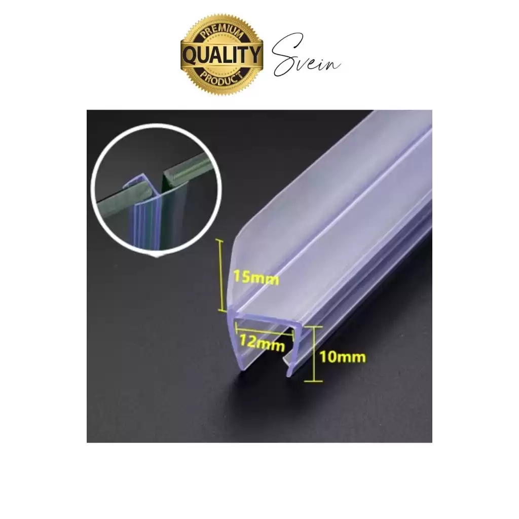 Premium 1.2 cm x 1 mt Cam Silikon Şeffaf Kapı Pencere Kenar Koruyucu Ses Soğuk Geçirmez İzolasyon