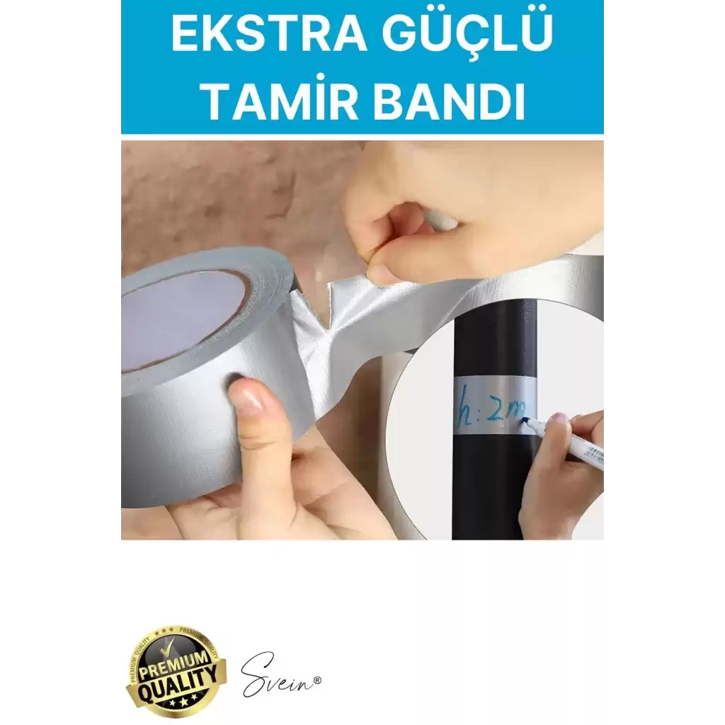 5 Adet 10 mt Kırmızı Tamir Takviye Kapatıcı Güçlü Onarım Bandı Su Geçirmez Sızdırmaz Dayanım Çatlak