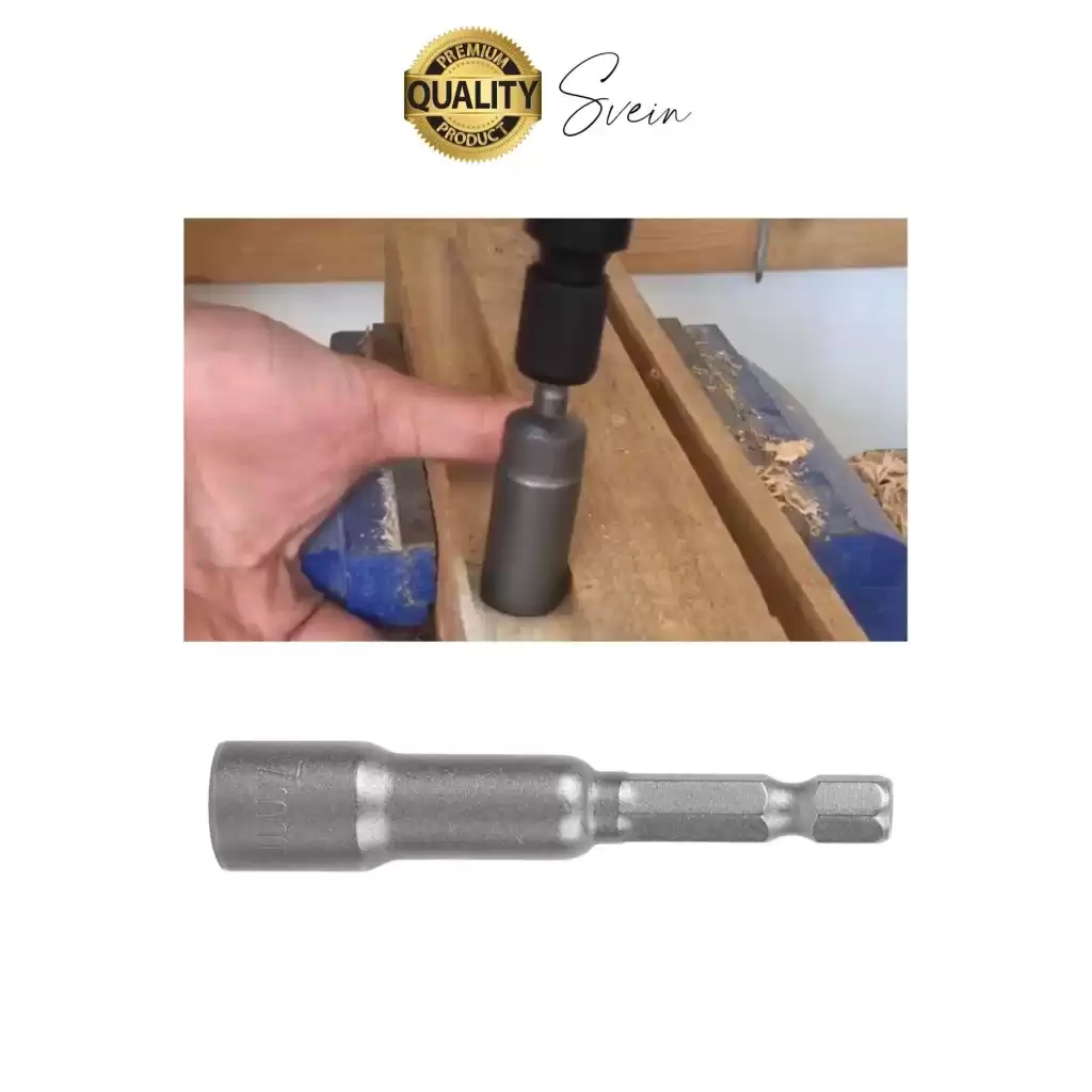 Premium 9 Parça Dayanıklı Somun Sökücü Sıkma Bits Lokma Seti Adaptör Matkap Ucu Altıgen Vidalama