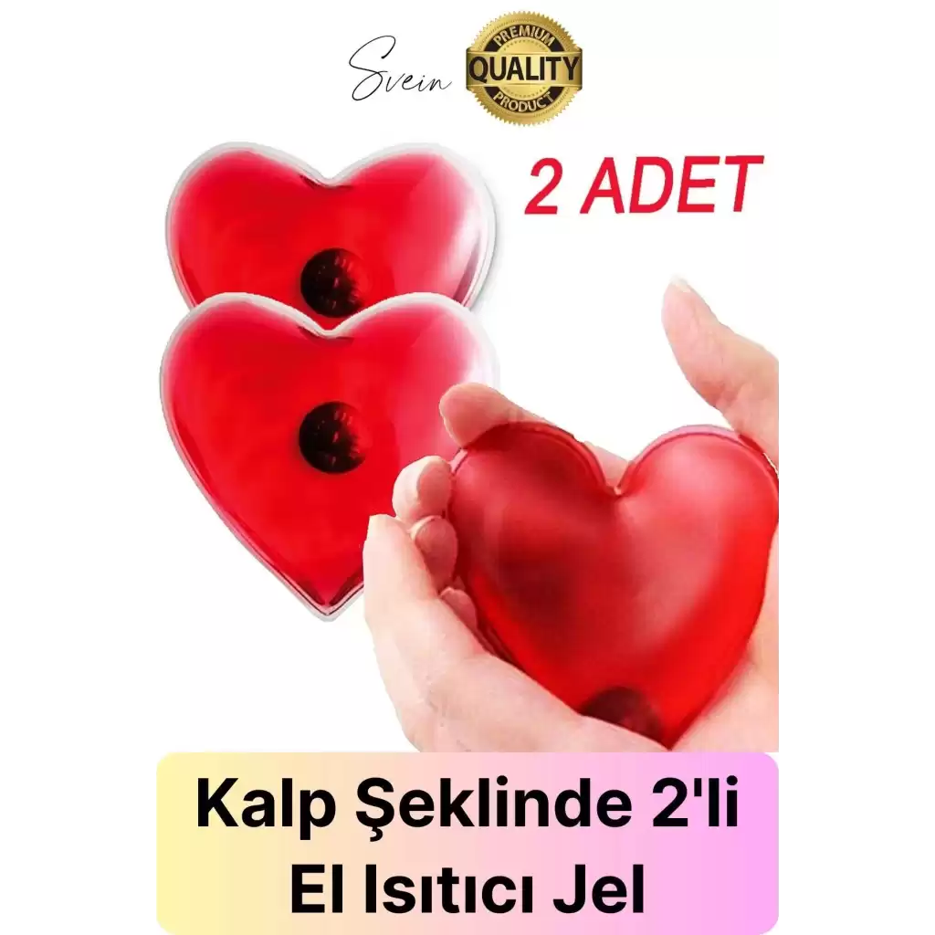2 Adet Kalp Şeklinde El Sobası Isıtıcı Sihirli Jel Sıcak Isınmatik Sevgililer günü Hediyelik Kış Cep