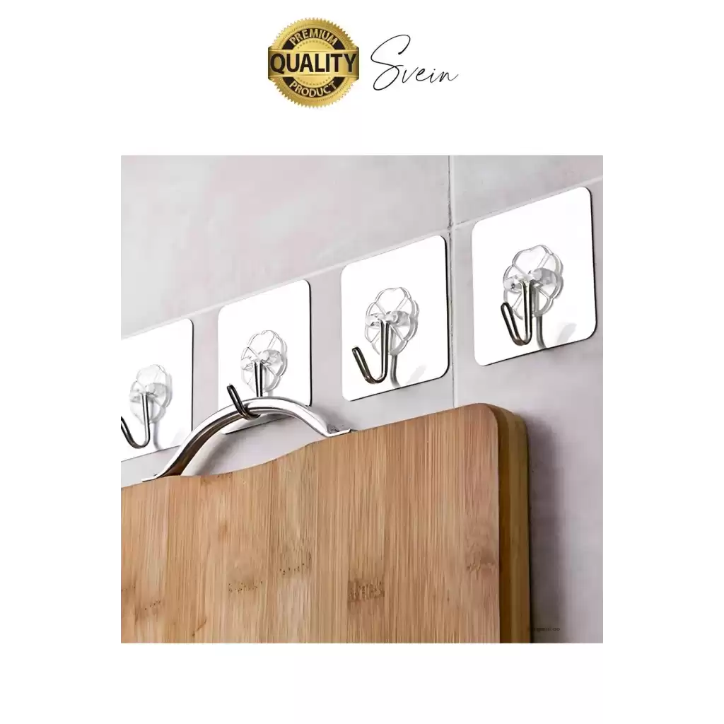 Özel Üretim 5 Adet Kendinden Yapışkanlı Askı Şeffaf Güçlü Anahtar Kapı Duvar Metal Kanca Çok Amaçlı