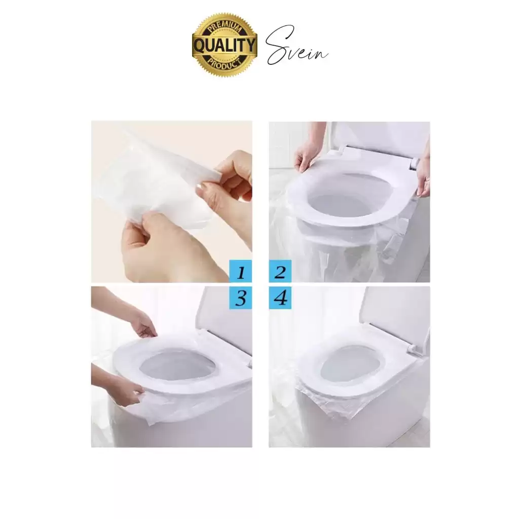 50 Adet Pratik Hijyenik Tek Kullanımlık Klozet Kapağı Pedi Örtüsü Yeni Sezon Koruyucu Kirletmez