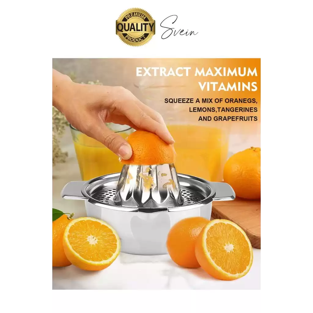 Paslanmaz Çelik Limon ve Nar Sıkacağı Narenciye Mutfak El Aleti Pratik Sıkacak Yıkanabilir Hijyenik