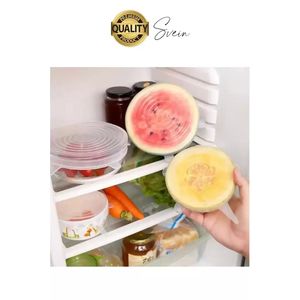 Sızdırmaz 6lı Silikon Kase Kavanoz Kapatma Kapak Seti Esnek Uyumlu Yırtılmaz Streç Saklama Kabı