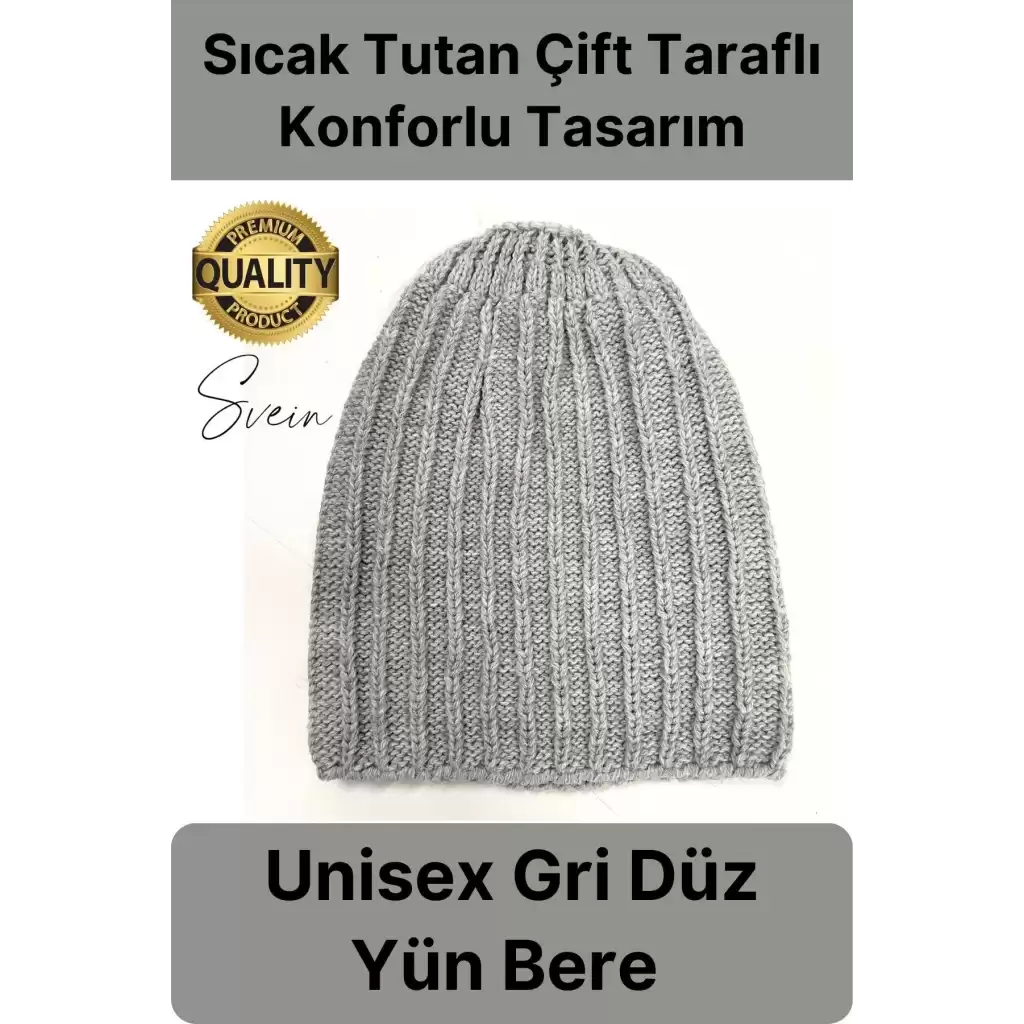 Dayanıklı Bere Unisex Örgü Kışlık Düz Renk Yumuşak Yün Soğuktan Koruyucu Şapka Katlamalı Dokuma