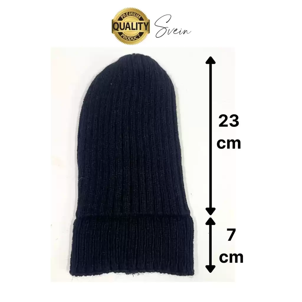 Dayanıklı Bere Unisex Örgü Kışlık Düz Renk Yumuşak Yün Soğuktan Koruyucu Şapka Katlamalı Dokuma