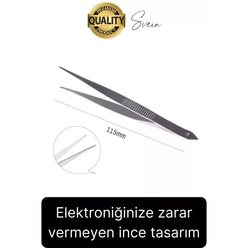 Profesyonel 7 Parça Çelik Cımbız Seti Paslanmaz Dayanıklı Elektronik Devre Telefon Saat Tamir Seti