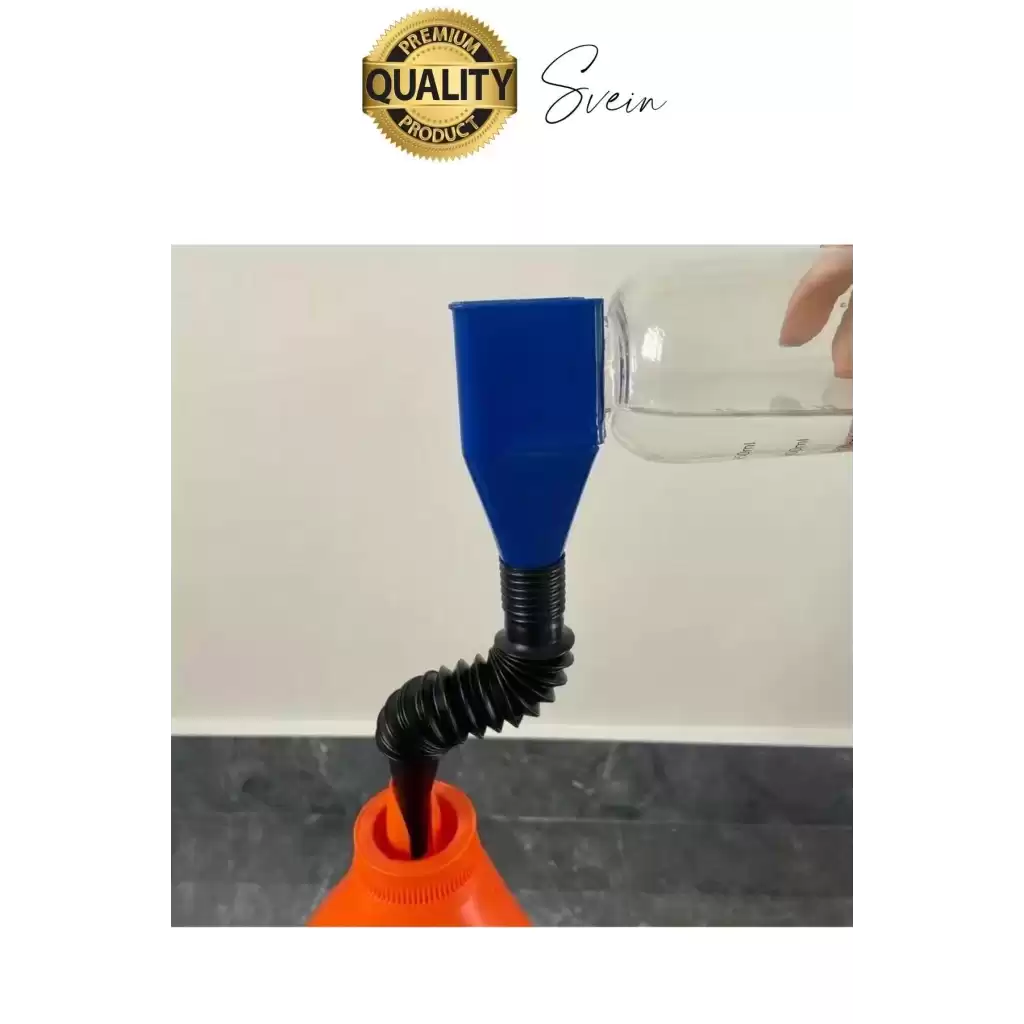 Esnek Taşınabilir Yakıt Dökme Aparatı Yağ Benzin Hunisi Araba Otomobil Hortum Pratik Araç Plastik