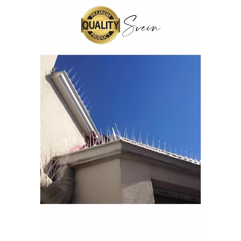 Plastik 50 cm Kuş Kondurmaz Kuşsavar Kovucu Diken Beyaz Çatı Balkon Pencere Tarla Bitki Koruma