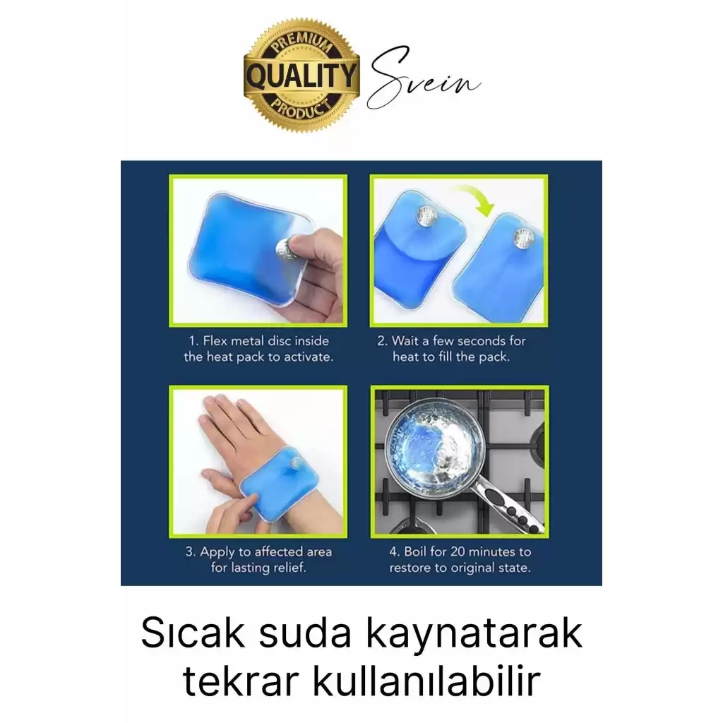 4 Adet El Cep Sobası Sihirli Jel Isıtıcı Sıcak Su Torbası Ped Isınmatik Avcı Balıkçı Dağcı Kamp