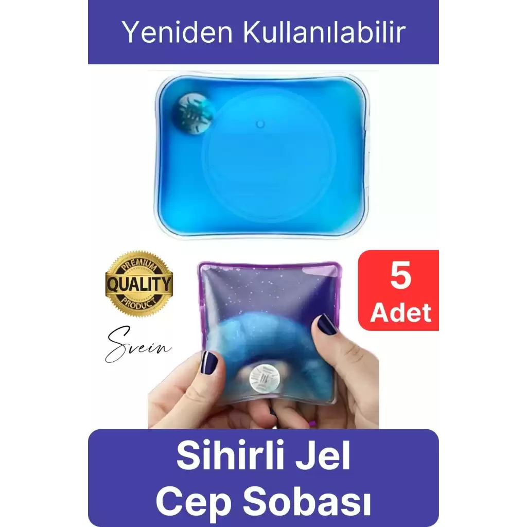 5 Adet El Cep Sobası Sihirli Jel Isıtıcı Sıcak Su Torbası Ped Isınmatik Avcı Balıkçı Dağcı Kamp