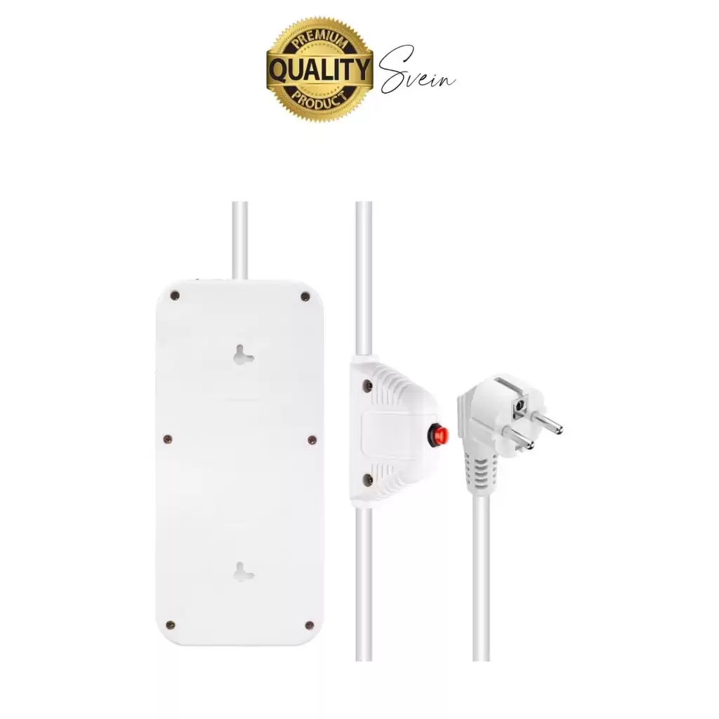 Premium Yeni Nesil Akım Korumalı 6lı Grup Priz Uzatma 4 USB Çıkışlı Bağlantılı Fiş 3000 Watt