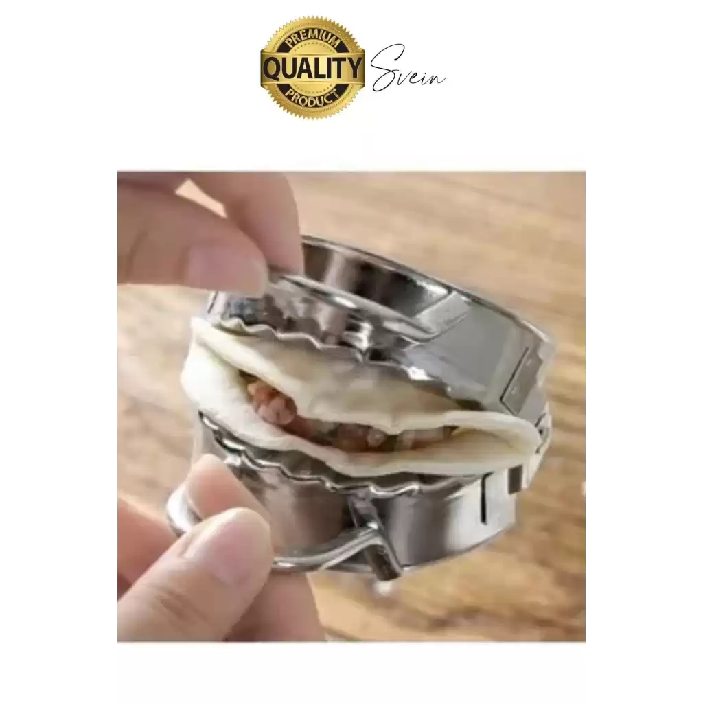 Pratik Metal Hamur Kapatıcı Çi Börek Mantı Kurabiye Poğaça Kalıbı Paslanmaz Çelik 17.5 cm 1 Adet