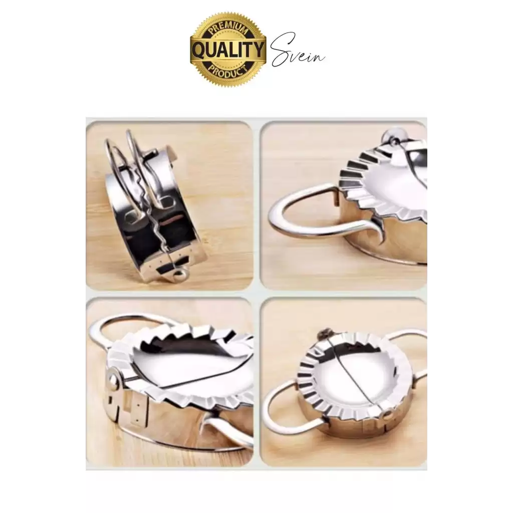 Pratik Metal Hamur Kapatıcı Çi Börek Mantı Kurabiye Poğaça Kalıbı Paslanmaz Çelik 17.5 cm 1 Adet