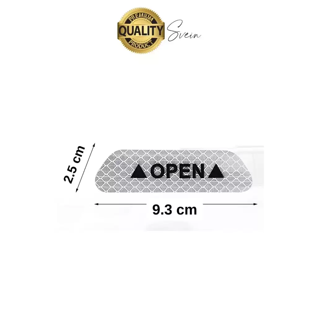 Oto Sticker Yan Kapı İkaz Open Reflektörlü Yapıştırma Oto Aksesuar Binek Ticari İz Bırakmaz