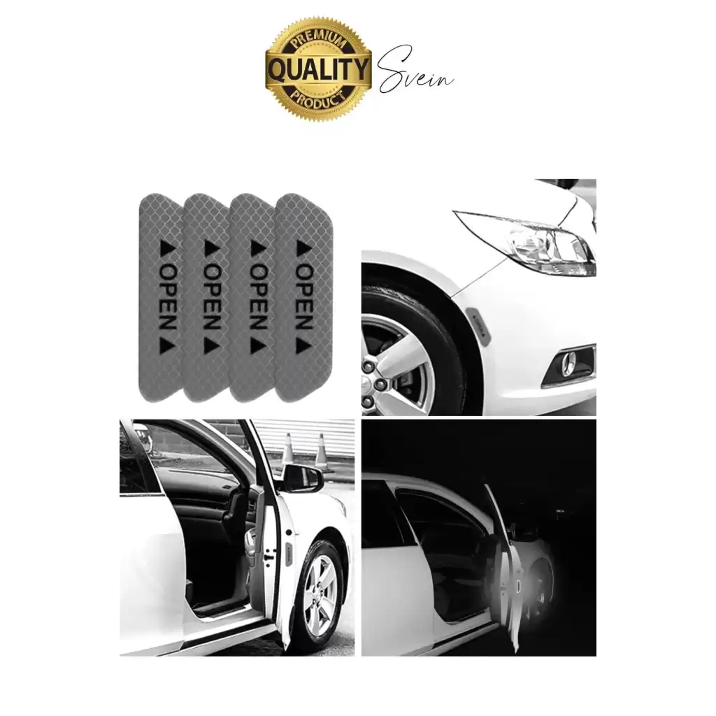 Oto Sticker Yan Kapı İkaz Open Reflektörlü Yapıştırma Oto Aksesuar Binek Ticari İz Bırakmaz