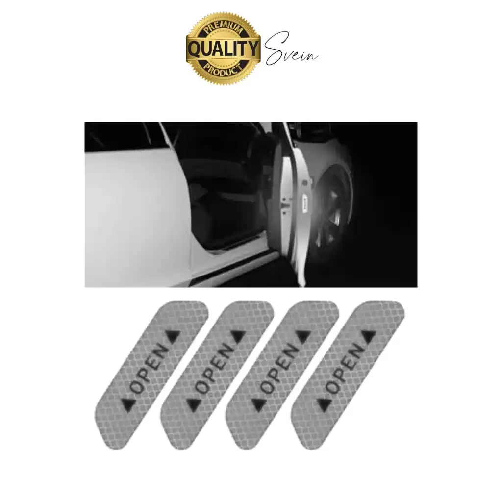 Oto Sticker Yan Kapı İkaz Open Reflektörlü Yapıştırma Oto Aksesuar Binek Ticari İz Bırakmaz