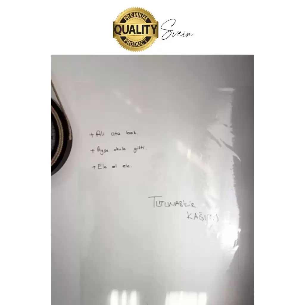 Kendinden Yapışkanlı Şeffaf Yazı Tahtası Filmi 500x60 cm Duvar Koruyucu Not Alma Pratik Folyo