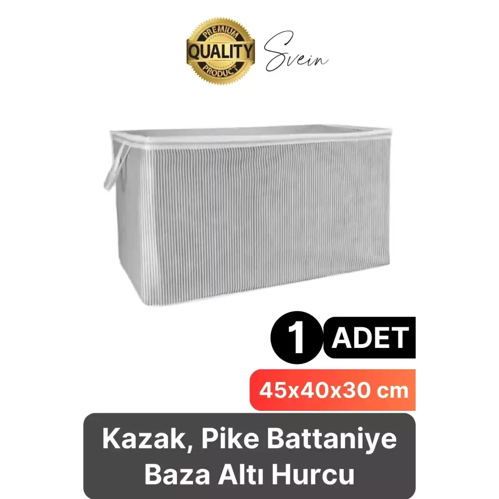 Çok Amaçlı Kazak Pike Battaniye Kıyafet Hurcu Dolap Düzenleyici Yerden Tasarruf Baza Altı Mini Boy