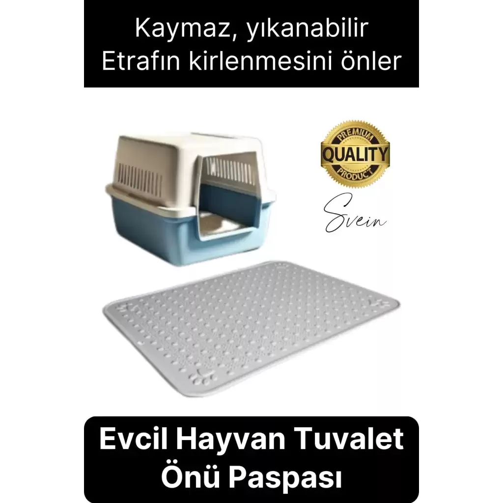Evcil Hayvan Tuvalet Önü Paspası Silikon Mama Kum Matı Kedi Kumu Yıkanabilir Toz Tutucu Yatak Önü
