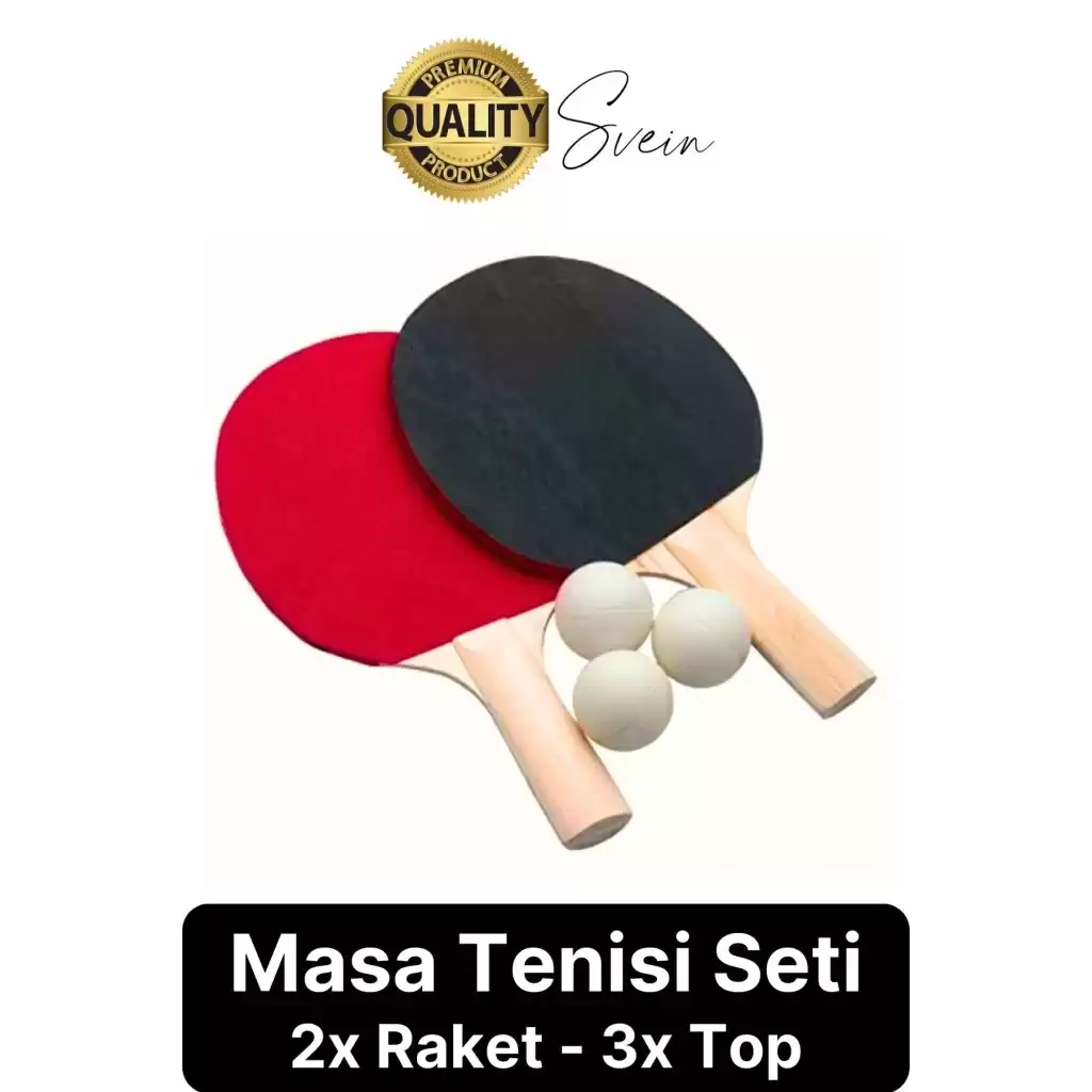 Masa Tenisi Raket Seti 2 Adet Raket 3 Adet Pinpon Topu Ahşap Saplı Dayanıklı Ve Hafif Oyun Ekipmanı