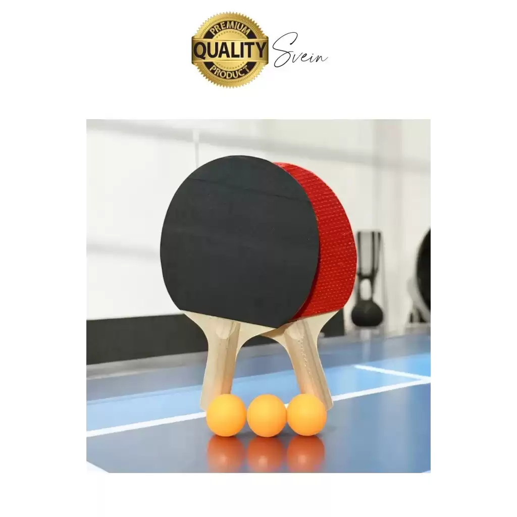 Masa Tenisi Raket Seti 2 Adet Raket 3 Adet Pinpon Topu Ahşap Saplı Dayanıklı Ve Hafif Oyun Ekipmanı