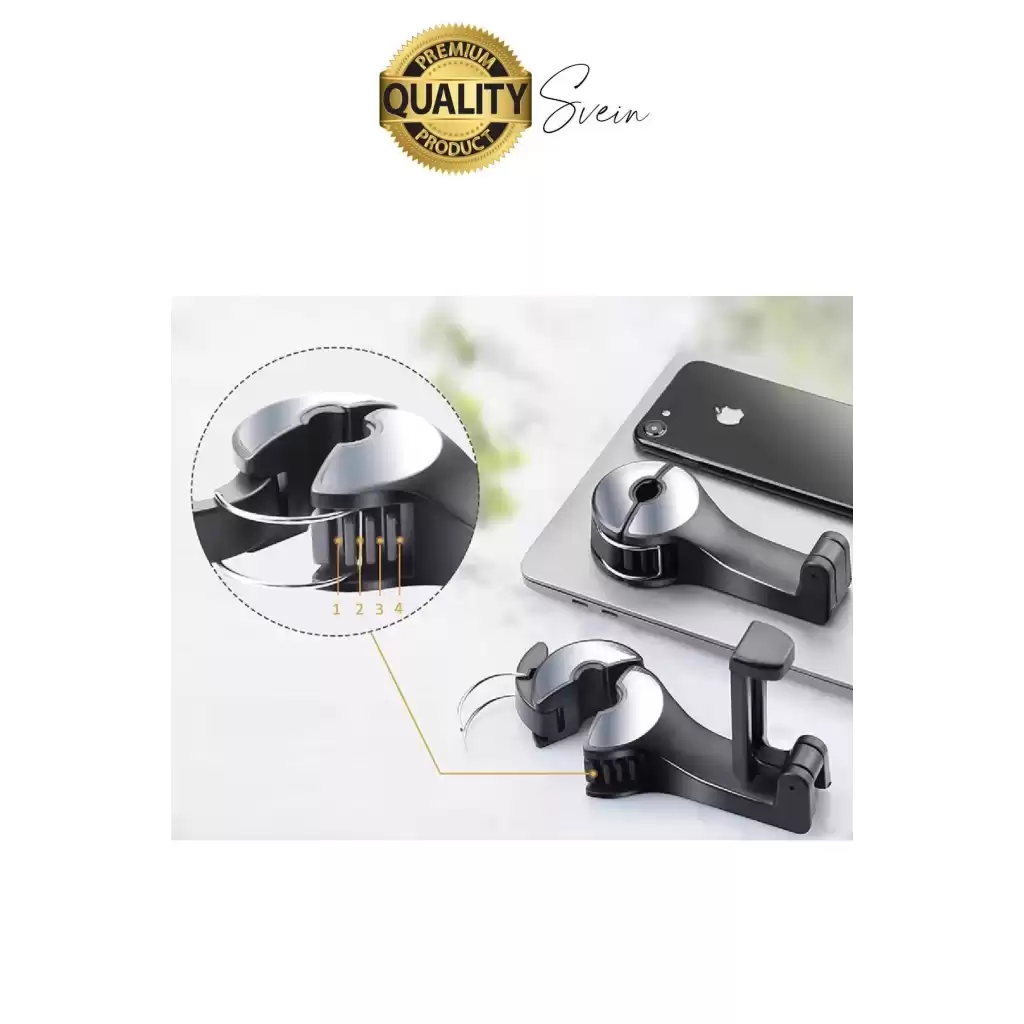 Oto Koltuk Arkası Telefon Tablet Tutucu Askılık Mesafe Ayarlı Uzayan Ayarlanabilir Sağlam Organizer