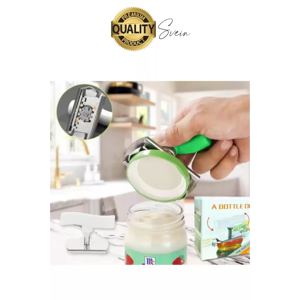 Pratik Kavanoz Kapağı Açacağı Ölçülü Ayarlanabilir Kolay Metal Şişe Kapak Açıcı Plastik Tutacak