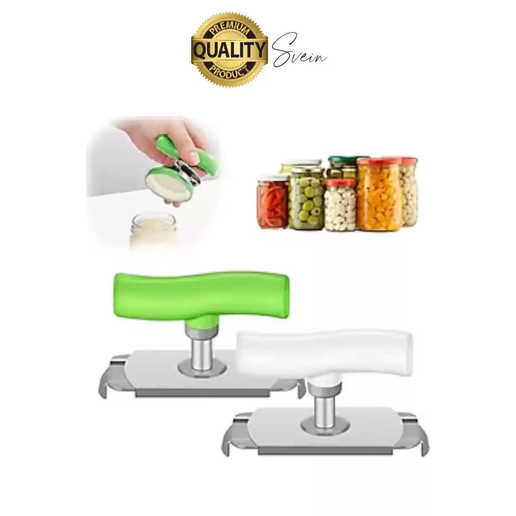 Pratik Kavanoz Kapağı Açacağı Ölçülü Ayarlanabilir Kolay Metal Şişe Kapak Açıcı Plastik Tutacak