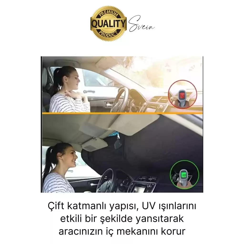 Katlanabilir Ön Cam Araba Güneşliği UV Işık Engelleyici Isı Koruması Perde Çantalı Koruma Gölgelik