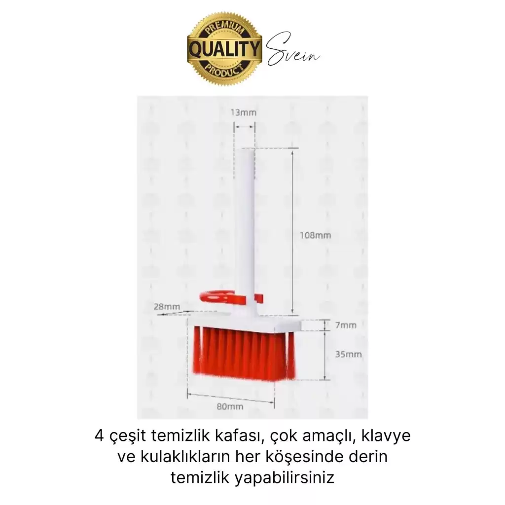 Çok Amaçlı Klavye ve Kulaklık Temizleme Seti Elektronik Cihaz Fırçalı Bilgisayar Tuş Çektirme