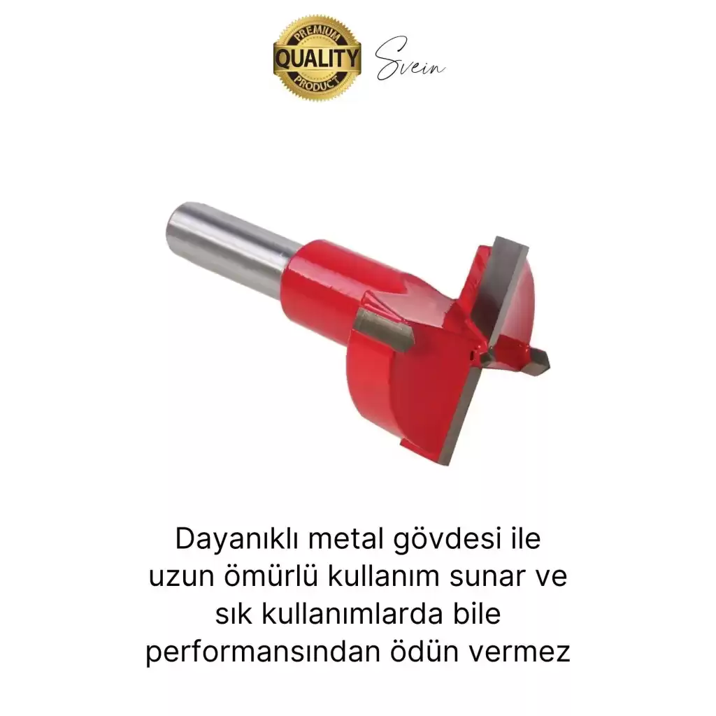 Premium 35 mm Menteşe Yeri Açma Delme Freze Bıçağı Ahşap Matkap Ucu Mutfak Dolabı Kapak Marangoz