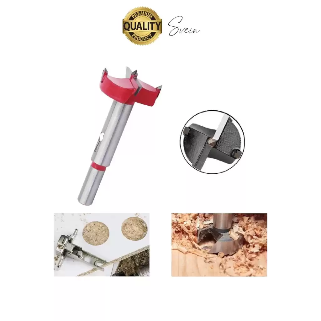 Premium 35 mm Menteşe Yeri Açma Delme Freze Bıçağı Ahşap Matkap Ucu Mutfak Dolabı Kapak Marangoz