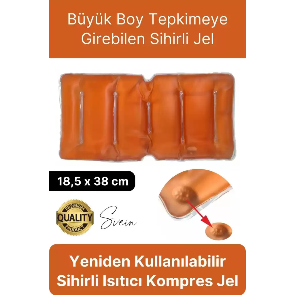 Büyük Boy Yeniden Kullanılabilir Sihirli Jel Sıcak Soğuk Kompres Termojel Bel ve Sırt Vücut Isıtıcı