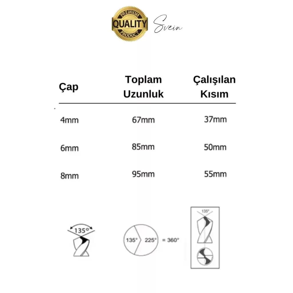 Premium Çok Amaçlı 3lü Freze Matkap Uç Seti Ahşap Tahta Delme Titanyum Kanal Açma Sunta Mdf Oyma