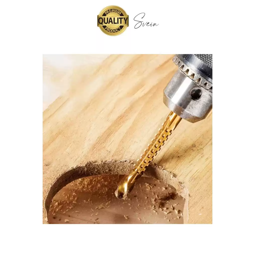 Premium Çok Amaçlı 3lü Freze Matkap Uç Seti Ahşap Tahta Delme Titanyum Kanal Açma Sunta Mdf Oyma
