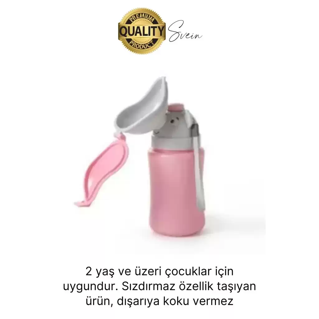 Portatif Kız Çocuk Pisuarı Lazımlık Çiş Eğitimi Taşınabilir Acil Taşınabilir Pembe Sızdırmaz Tuvalet