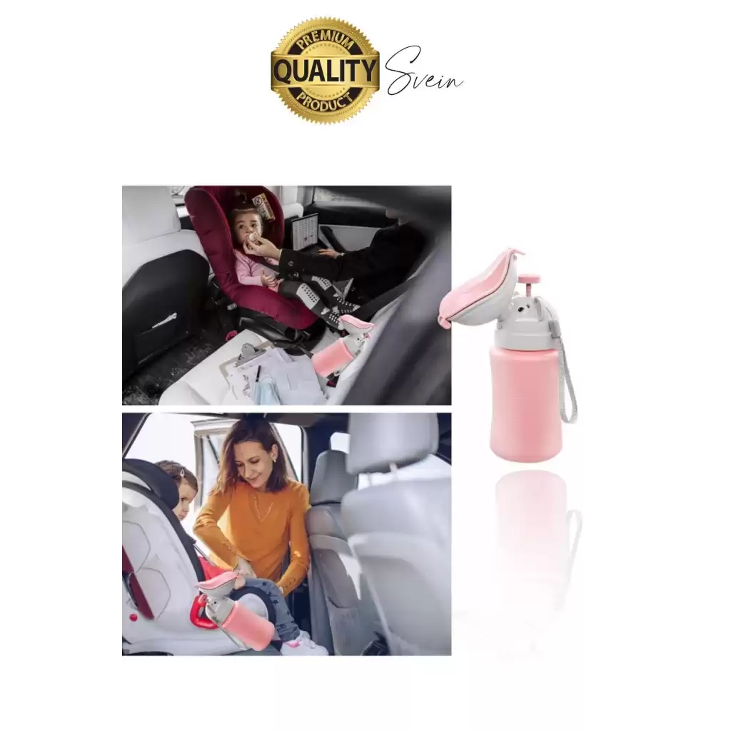 Portatif Kız Çocuk Pisuarı Lazımlık Çiş Eğitimi Taşınabilir Acil Taşınabilir Pembe Sızdırmaz Tuvalet