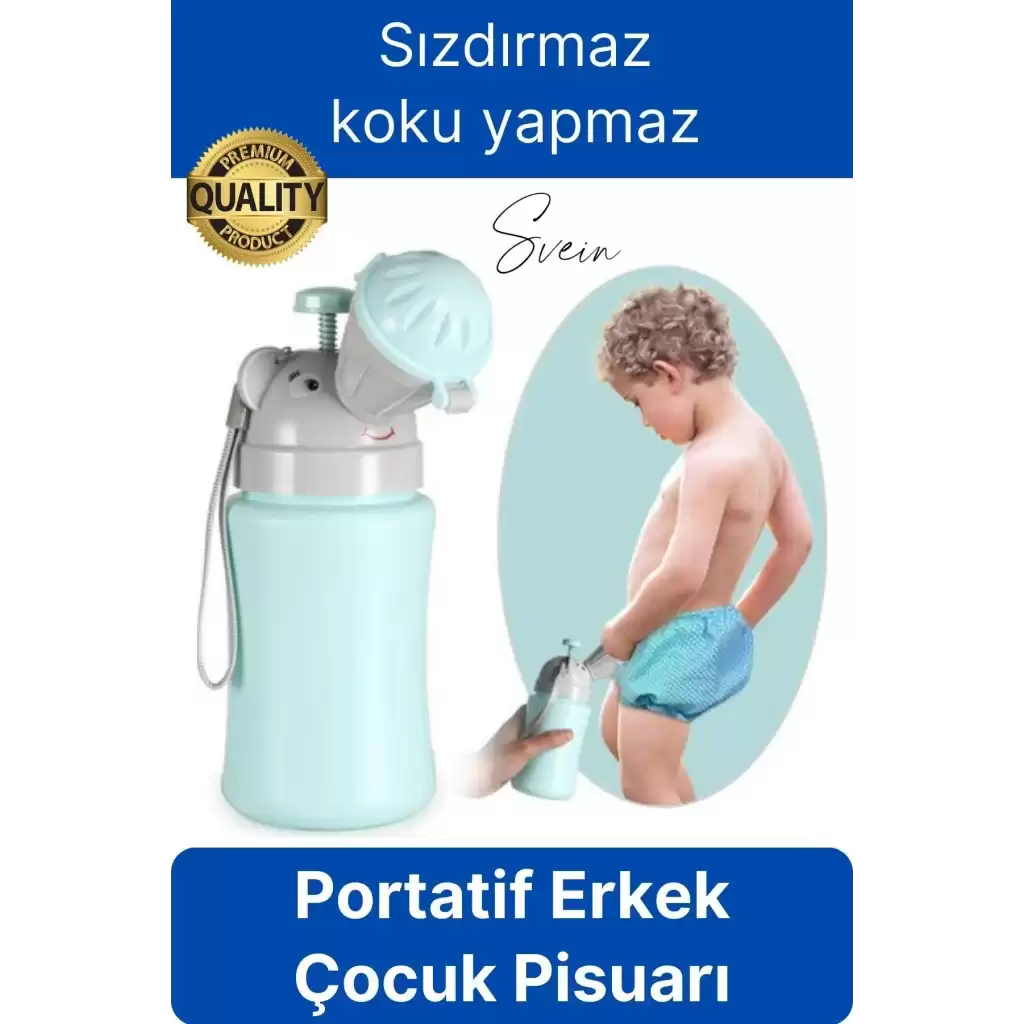 Portatif Erkek Çocuk Pisuarı Lazımlık Çiş Eğitimi Taşınabilir Acil Taşınabilir Mavi Oğlan Tuvalet