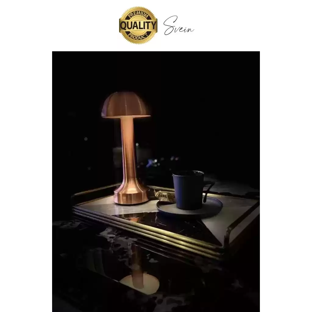 Premium Şarjlı Dokunmatik Masa Lambası 3 Renk Ayarlanabiir Parlaklık Abajur Ambians Dekoratif Klasik