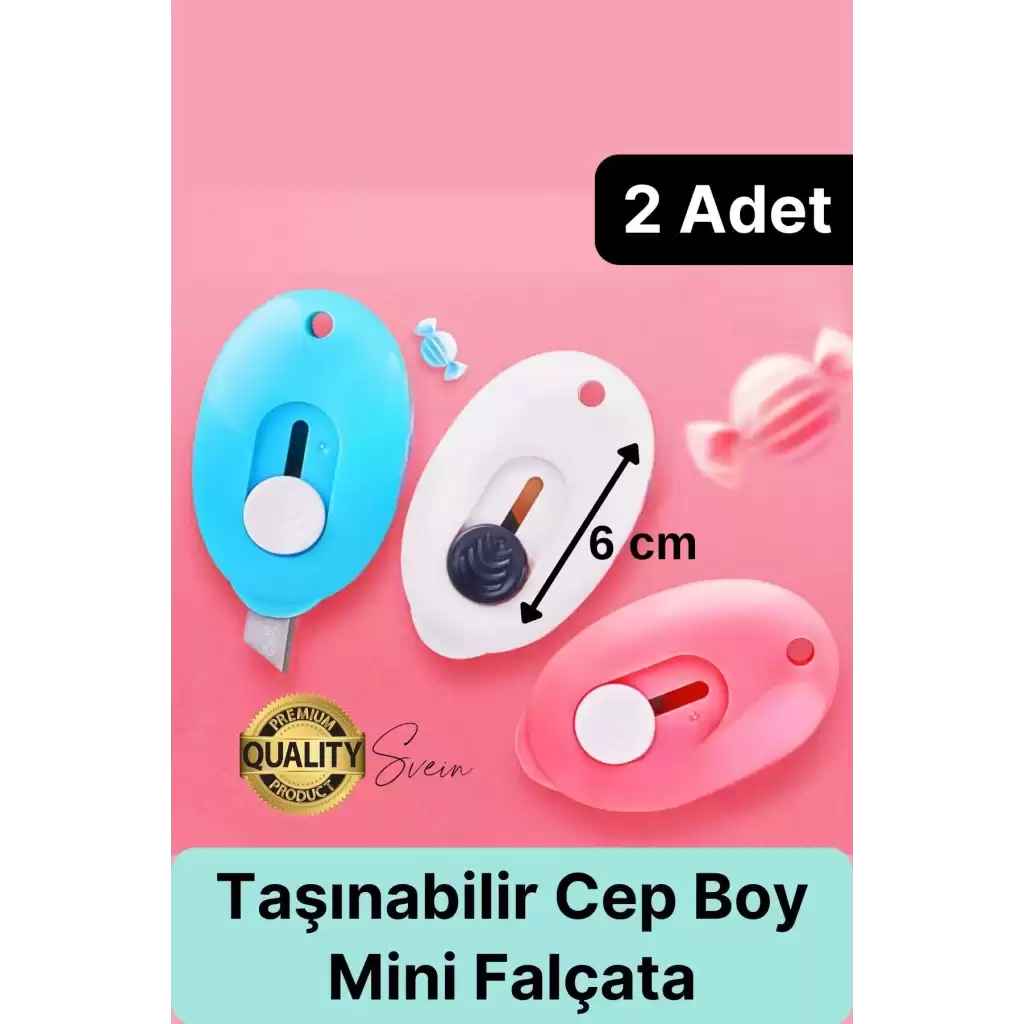 Çok Amaçlı Taşınabilir Cep ve Çanta Mini Falçata Maket Bıçağı Ultra Keskin Anahtarlıklı Çelik